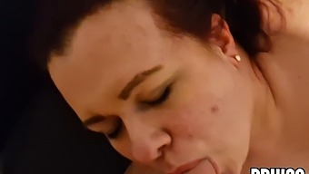 Chubby Wife Gives Deepthroat To Friend And Swallows His Load